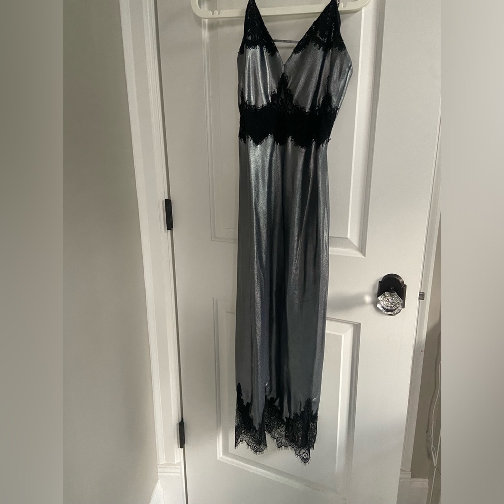 All Saints Black and Silver Dress